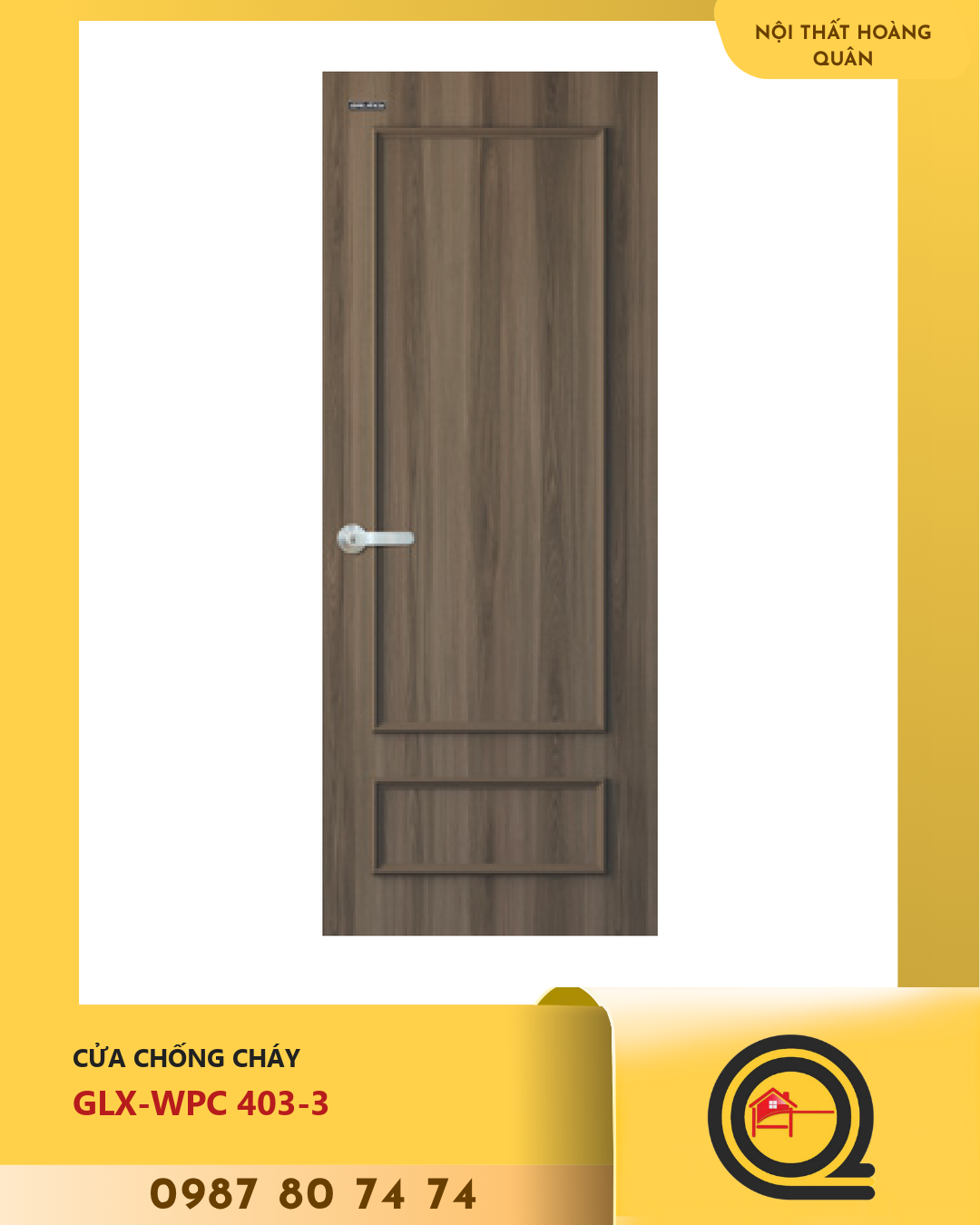 Cửa Nhựa Gỗ WPC GLX-WPC 403-3